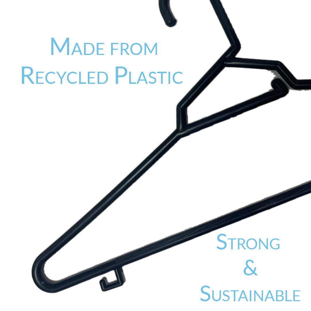 17 INCH PLASTIC ROUND TOP HANGERS 250 BOX - NB KSS 17 - Ethic Solutions -