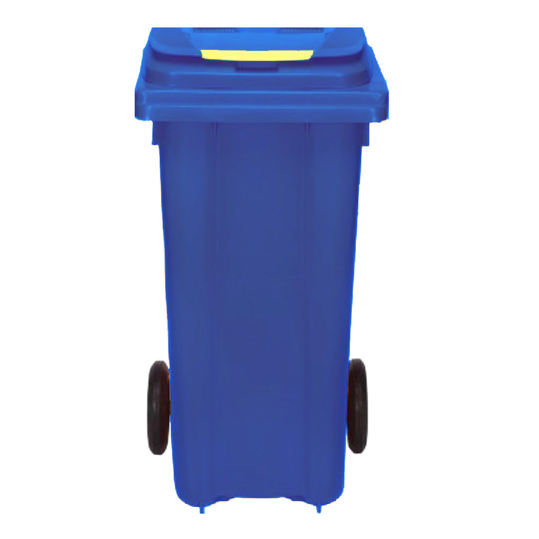 Eco-Friendly Pedal Waste Bin – Blue - 120L – Sustainable Plastic with Leg Pedal - Ethic Solutions -