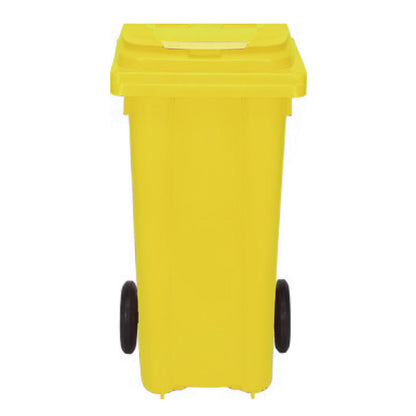 Eco-Friendly Pedal Waste Bin – Yellow - 120L – Sustainable Plastic with Leg Pedal - Ethic Solutions -