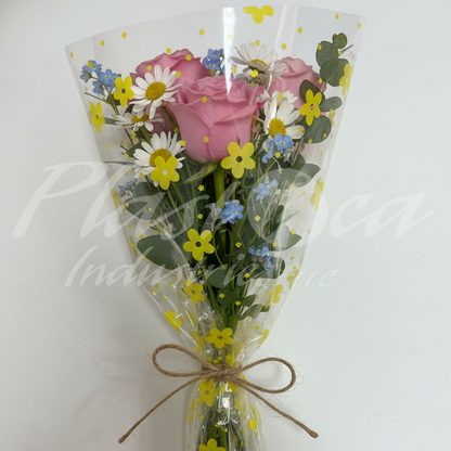 50x50cm Clear Cellophane Wrap Sheets – Thick Jumbo Gift Basket & Cookie Packaging Wrap for Hampers, Flowers, Party Favors & Crafts