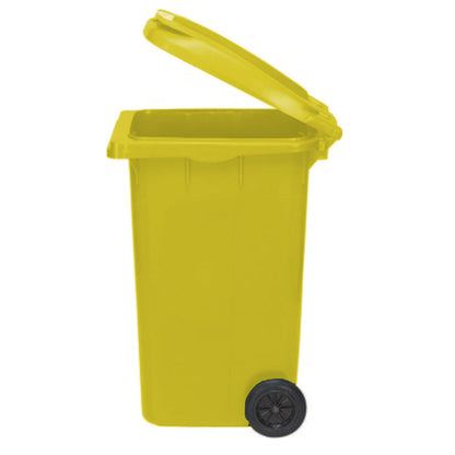 Eco-Friendly Pedal Waste Bin – Yellow -240L – Heavy-Duty Recycled Plastic - Ethic Solutions -