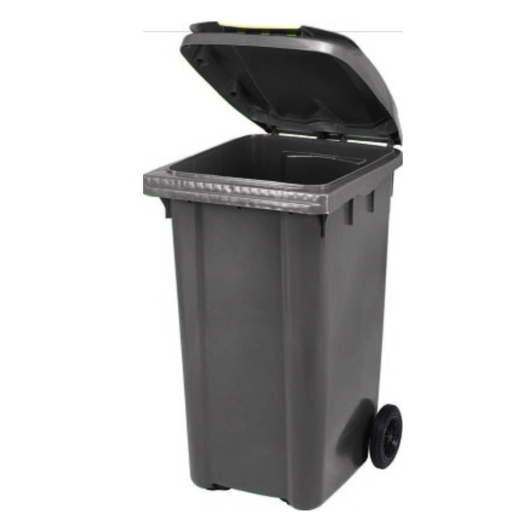 Eco-Friendly Pedal Waste Bin – Dark Gray - 240L – Heavy-Duty Recycled Plastic - Ethic Solutions -