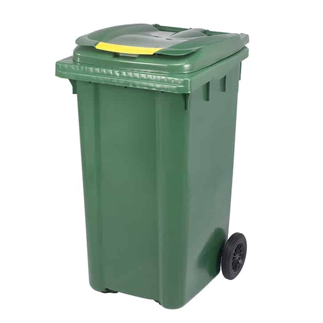 Eco-Friendly Pedal Waste Bin – Olive Green - 240L – Heavy-Duty Recycled Plastic - Ethic Solutions -