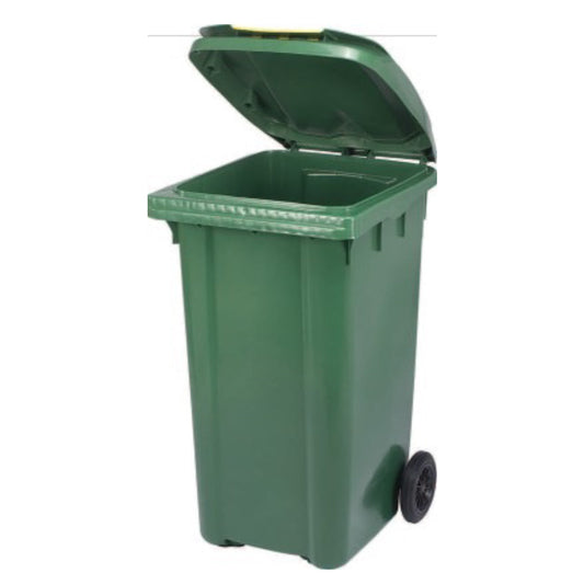 Eco-Friendly Pedal Waste Bin – Olive Green - 240L – Heavy-Duty Recycled Plastic - Ethic Solutions -