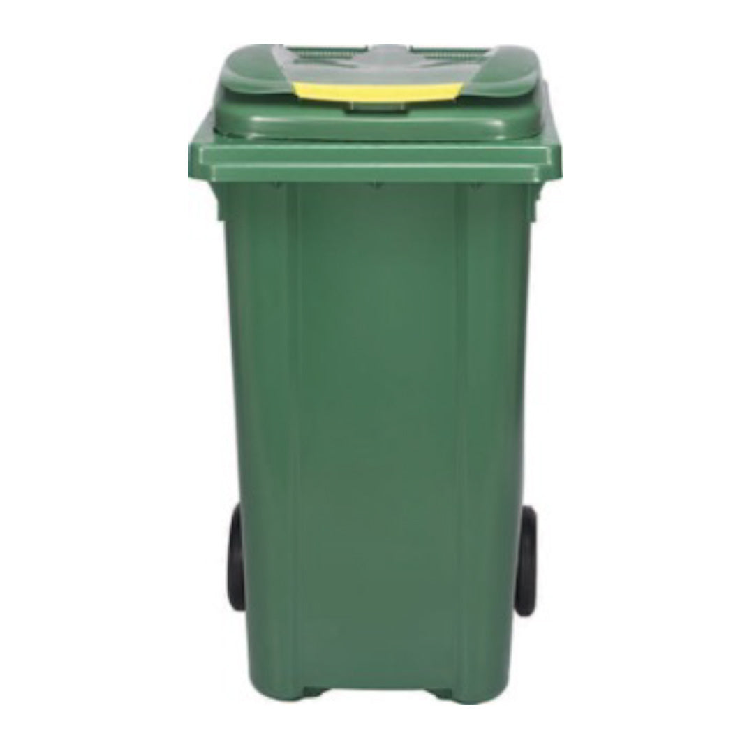 Eco-Friendly Pedal Waste Bin – Olive Green - 240L – Heavy-Duty Recycled Plastic - Ethic Solutions -