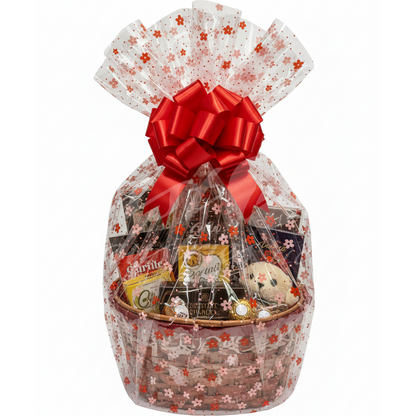 50x50cm Clear Cellophane Wrap Sheets – Thick Jumbo Gift Basket & Cookie Packaging Wrap for Hampers, Flowers, Party Favors & Crafts