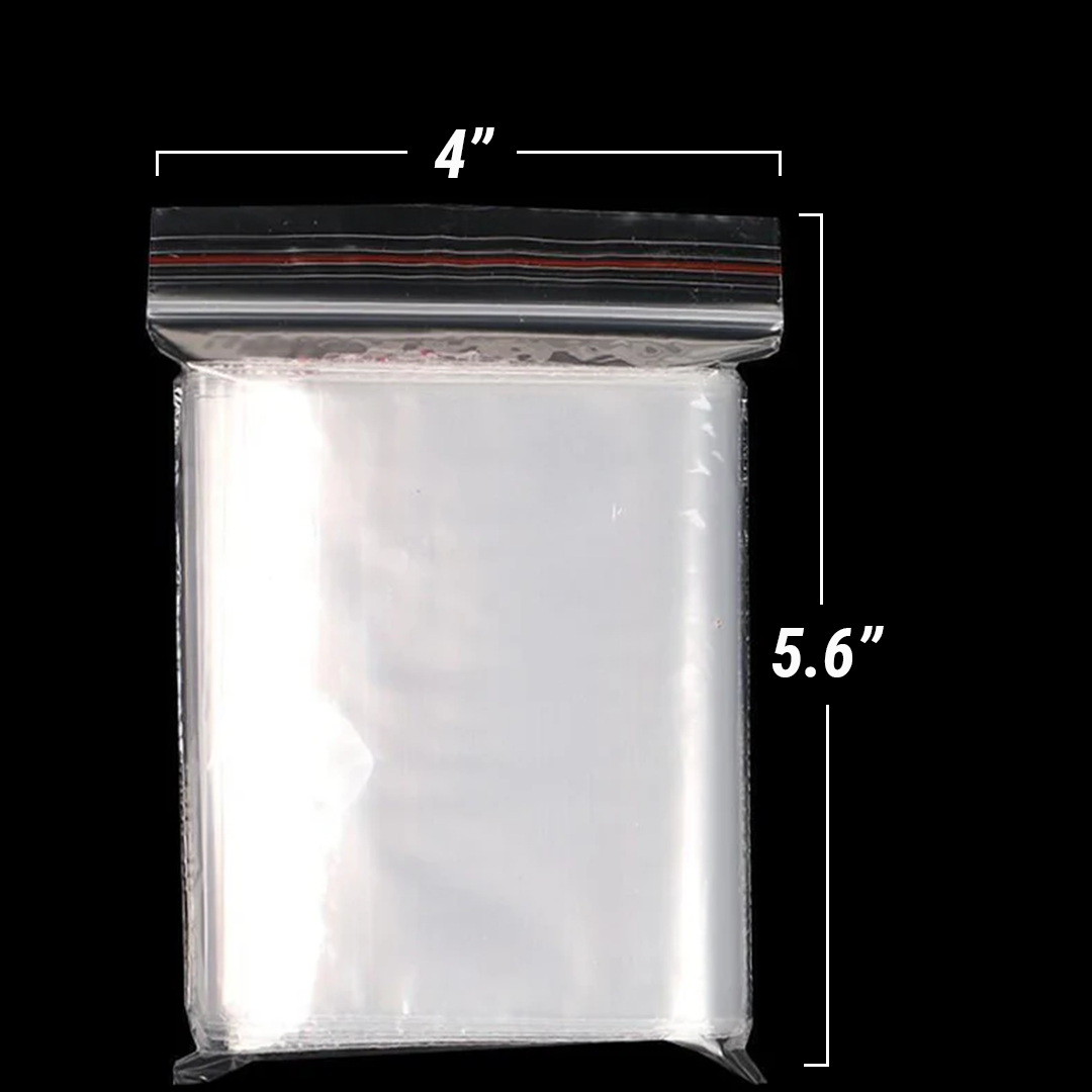Ziplock Bags 4" x 5.6" (10.16 x 14.224 cm) – Storage Bags With Resealable Zipper, Zipper Bags, Sealed Plastic Bag for Candles, Wedding Gifts, Party Favor, Sealing Bags, Stationery Storage, Travel Supplies, Medicine & More - Ethic Solutions -