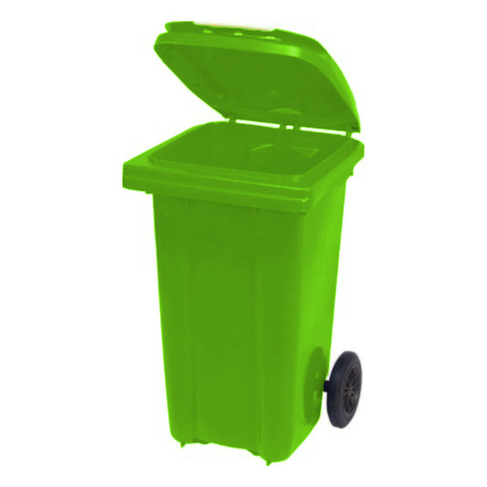 Eco-Friendly Pedal Waste Bin – Light Green - 80L – Recycled Plastic with Foot Pedal - Ethic Solutions -