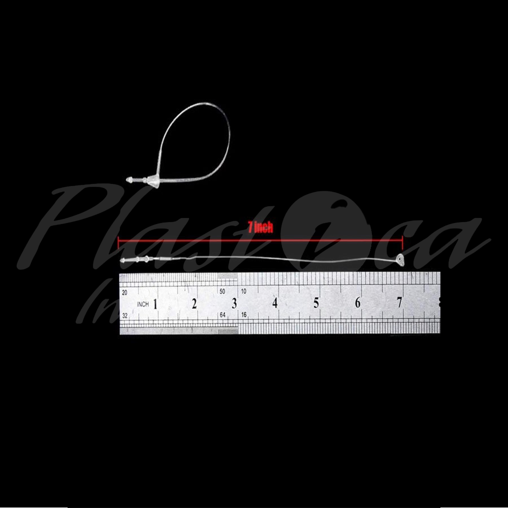 1000pcs of 7 Inch Plastic Loop Pin Tags Fasteners – Reusable Hanging & Label Attachment Loops for Retail, Packaging & Product Identification