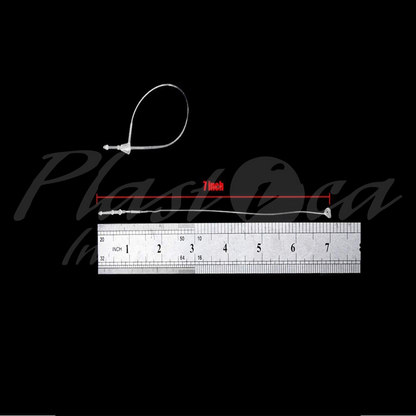 1000pcs of 7 Inch Plastic Loop Pin Tags Fasteners – Reusable Hanging & Label Attachment Loops for Retail, Packaging & Product Identification