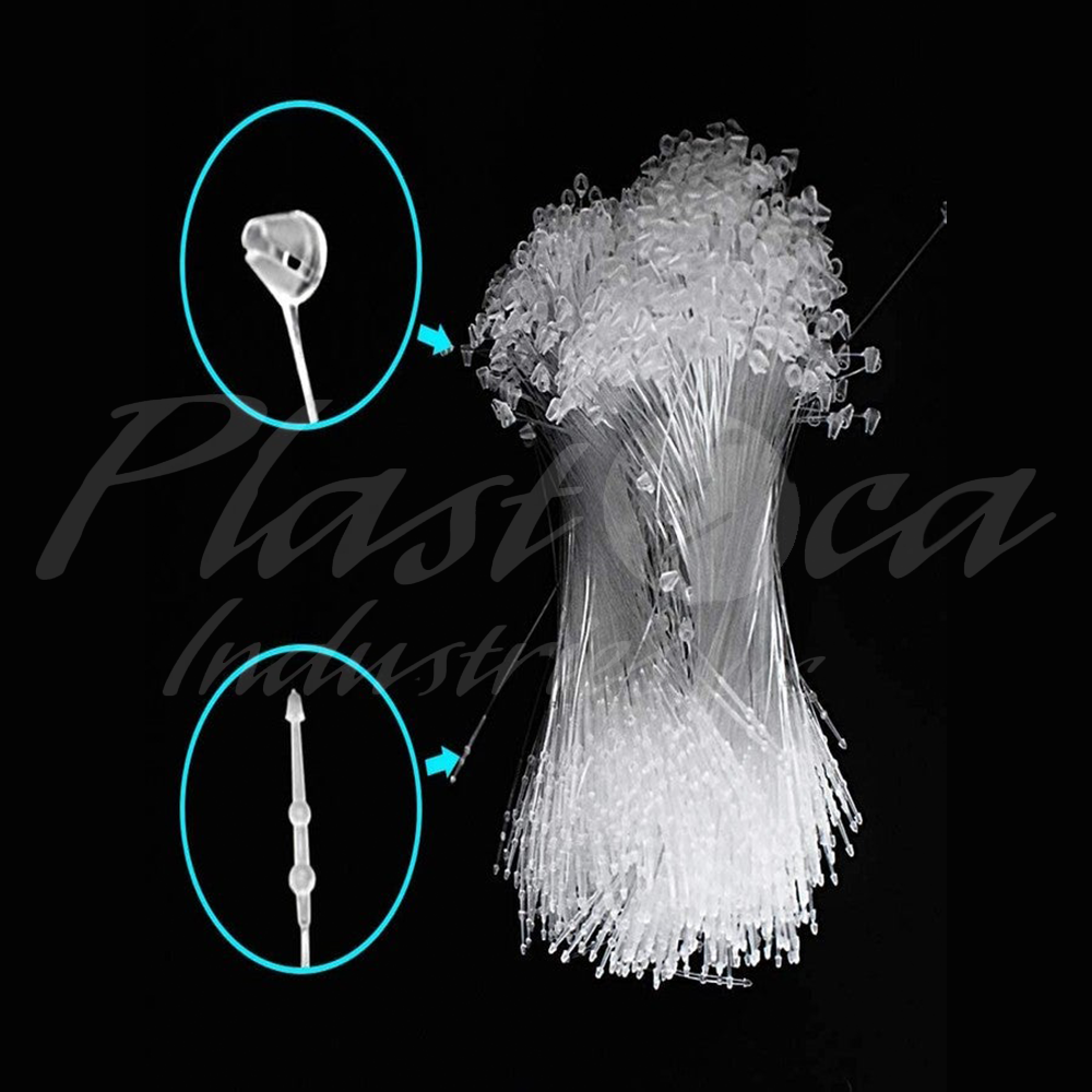 1000pcs of 7 Inch Plastic Loop Pin Tags Fasteners – Reusable Hanging & Label Attachment Loops for Retail, Packaging & Product Identification