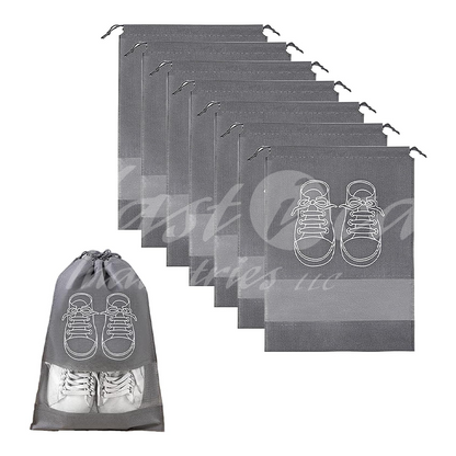 Shoe Storage Bags with Transparent Window – Large Capacity 44x32cm | Durable Non-Woven Travel & Organizer Bags