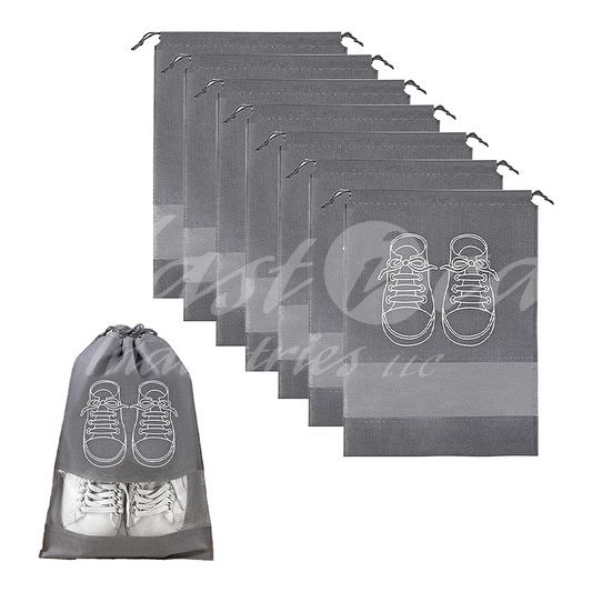 Shoe Storage Bags with Transparent Window – Large Capacity 44x32cm | Durable Non-Woven Travel & Organizer Bags