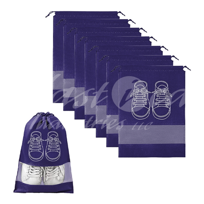 Shoe Storage Bags with Transparent Window – Large Capacity 44x32cm | Durable Non-Woven Travel & Organizer Bags