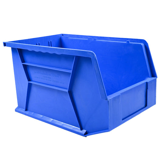 33L Wall-Mount Storage Bin Organizer – Heavy Duty Large Plastic Parts Storage Box, Stackable Utility Storage Container, Garage Workshop Wall Organizer, Space-Saving Tool Parts Rack, Durable & Recyclable