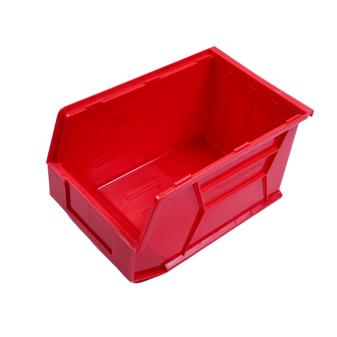 2.85L Wall-Mount Storage Bin Organizer – Compact Plastic Parts Storage Box, Stackable Utility Storage Containers, Garage Workshop Wall Organizer, Durable Tool Parts Rack for Small Items & Hardware