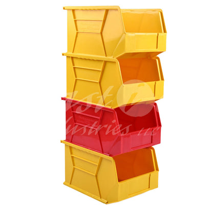 8.7L Wall Mount Storage Bin Organizer – Stackable Plastic Utility Container for Garage, Workshop, Tools & Hardware