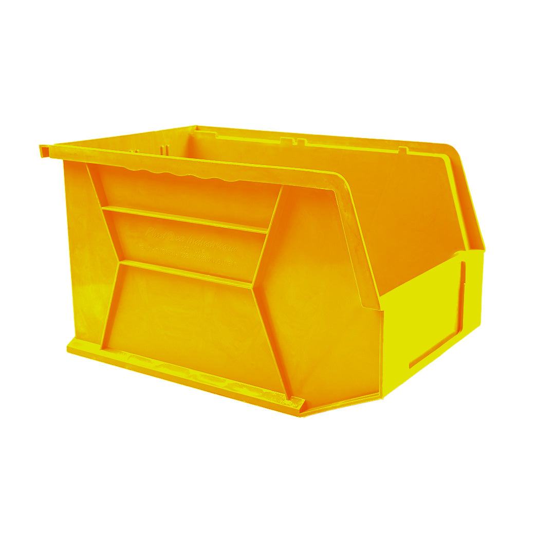 2.85L Wall-Mount Storage Bin Organizer – Compact Plastic Parts Storage Box, Stackable Utility Storage Containers, Garage Workshop Wall Organizer, Durable Tool Parts Rack for Small Items & Hardware