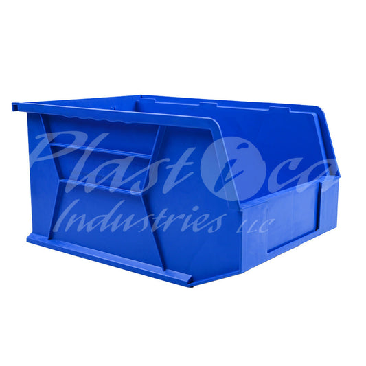 6.7L Wall Mount Storage Bin Organizer – Stackable Plastic Utility Container for Garage, Workshop, Tools & Hardware