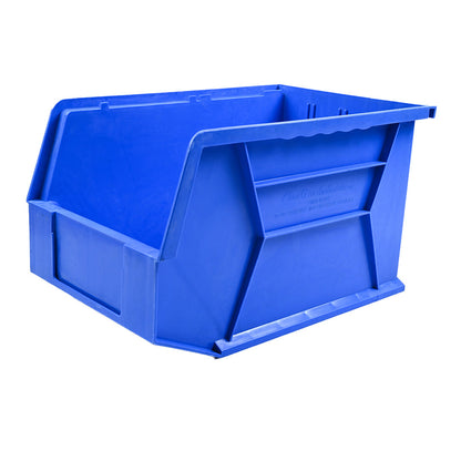 8.7L Wall Mount Storage Bin Organizer – Stackable Plastic Utility Container for Garage, Workshop, Tools & Hardware
