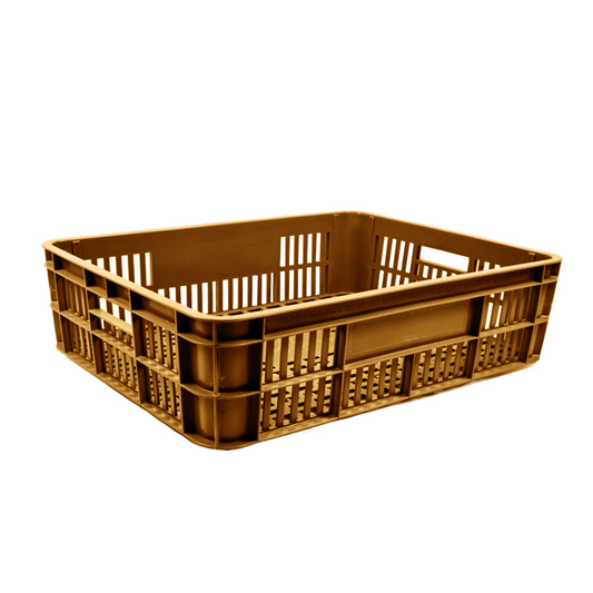 Bakery Crate Storage Crate Storage Box Organizer Bin Stackable Basket Heavy Duty Reinforced Walls Anti-Slip Grid Base UV Stabilized Fade-Resistant Easy Handling for Bakery Food Storage Transport – 800 x 600 x 180 mm 86 L - Ethic Solutions -