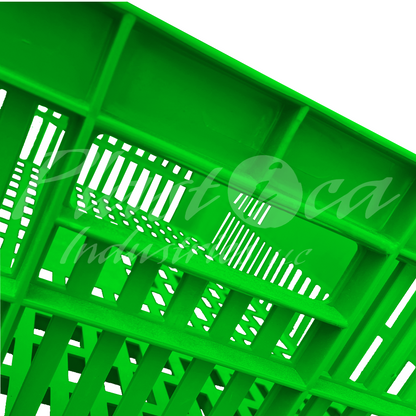 Plastic Storage Crate 590x450x170mm Stackable Food Grade Bakery Crate Ventilated Heavy Duty