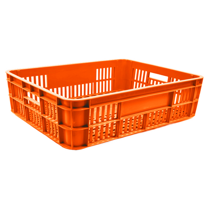 Plastic Storage Crate 590x450x170mm Stackable Food Grade Bakery Crate Ventilated Heavy Duty
