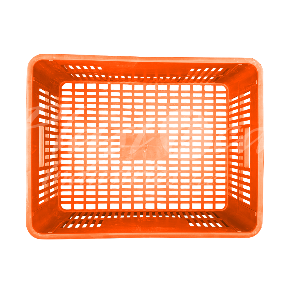 Plastic Storage Crate 590x450x170mm Stackable Food Grade Bakery Crate Ventilated Heavy Duty