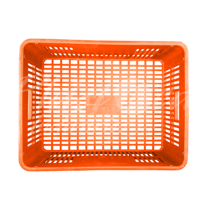 Plastic Storage Crate 590x450x170mm Stackable Food Grade Bakery Crate Ventilated Heavy Duty
