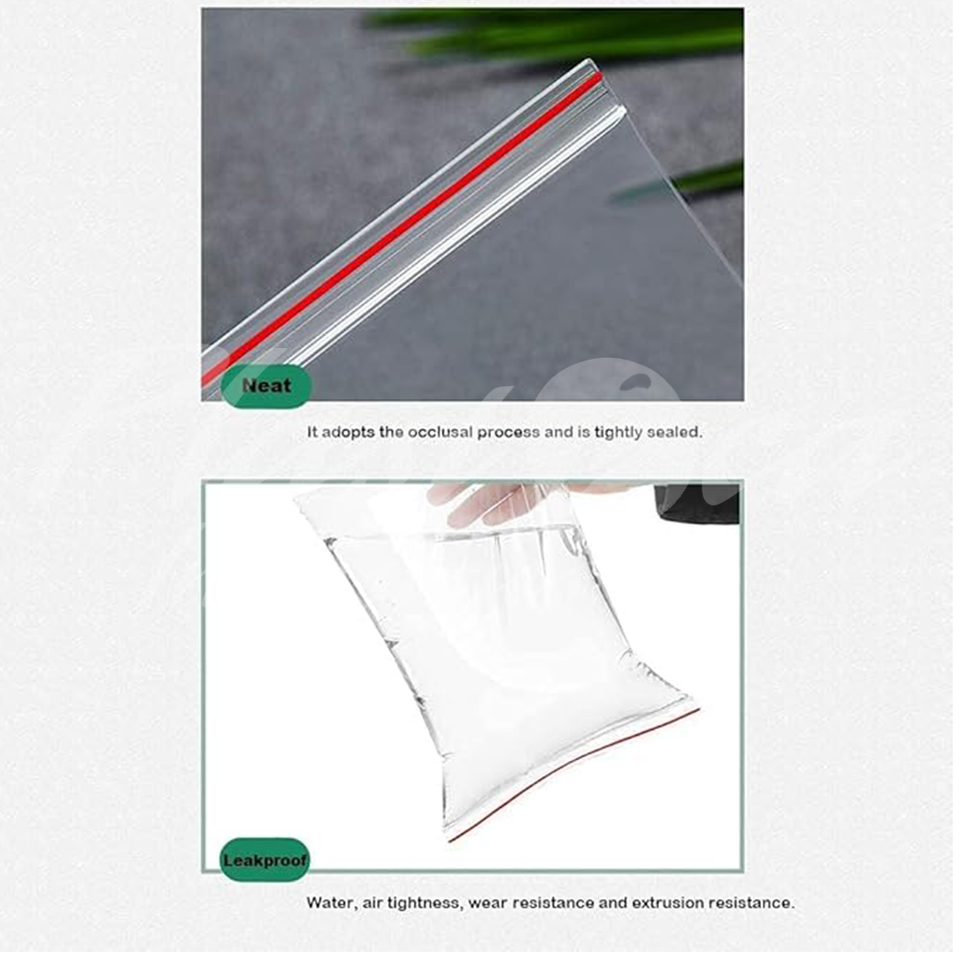 100-Pack 10" x 14" (25.4 x 35.6 cm) Ziplock Bags – Resealable Plastic Storage Bags for Food, Freezing, Clothing & Large Accessories