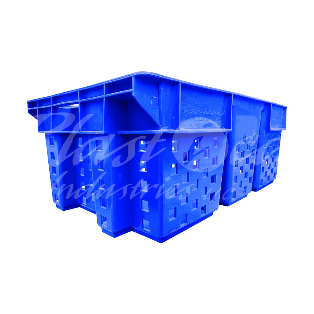 Plastic Storage Crate 580x380x220mm Stackable Nestable Ventilated  Date Crate, Fruit Heavy Duty