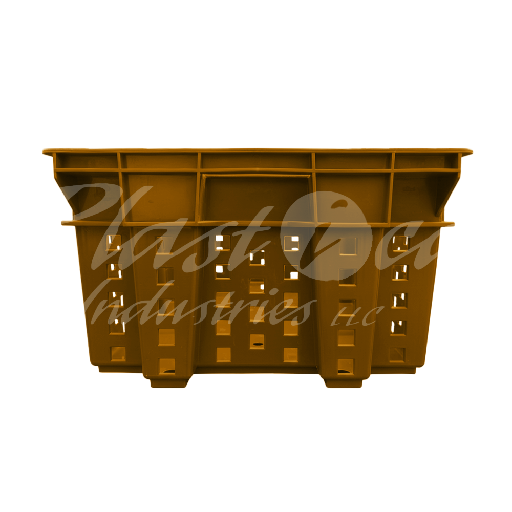 Plastic Storage Crate 580x380x220mm Stackable Nestable Ventilated  Date Crate, Fruit Heavy Duty