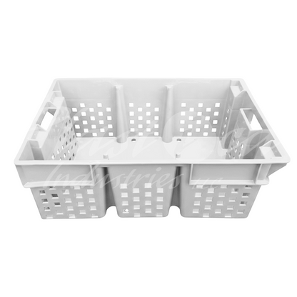Plastic Storage Crate 580x380x220mm Stackable Nestable Ventilated  Date Crate, Fruit Heavy Duty