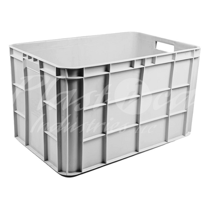 Plastic Storage Crate 600x400x350mm Stackable Food Grade Fish Crate Heavy Duty