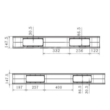 Ultra Heavy-Duty Reversible Pallet – Ventilated Double Deck (Model: IPH1311)