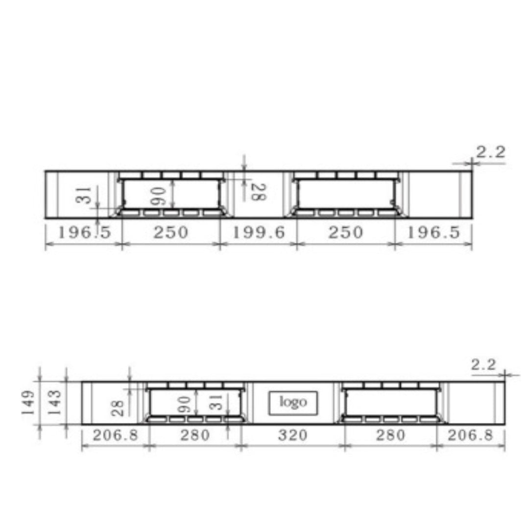 Large Ventilated Pallet – Double Deck (Model: IPL1311) - Ethic Solutions -