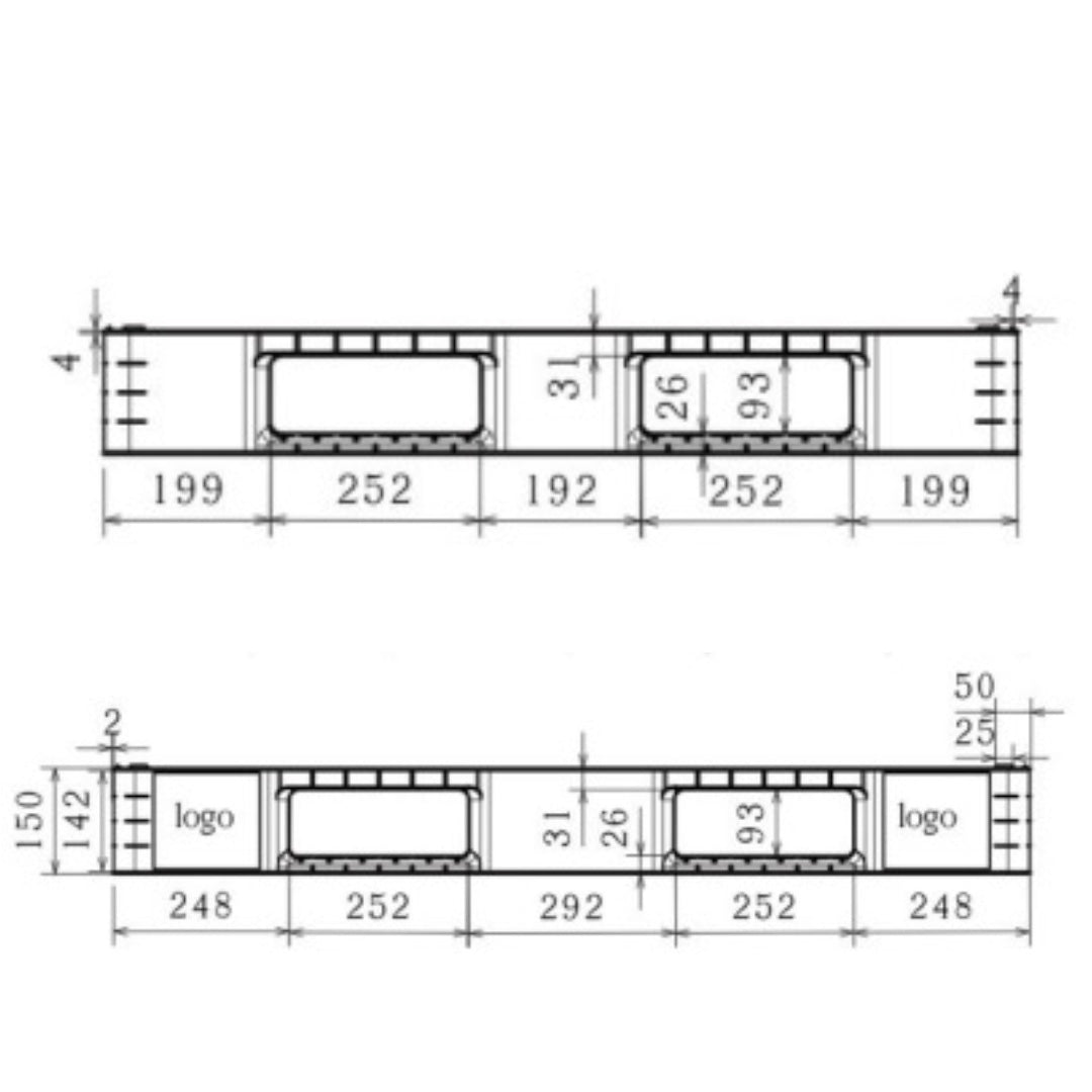 Heavy-Duty Large Pallet – Ventilated (Model: IPM1311 Heavy) - Ethic Solutions -