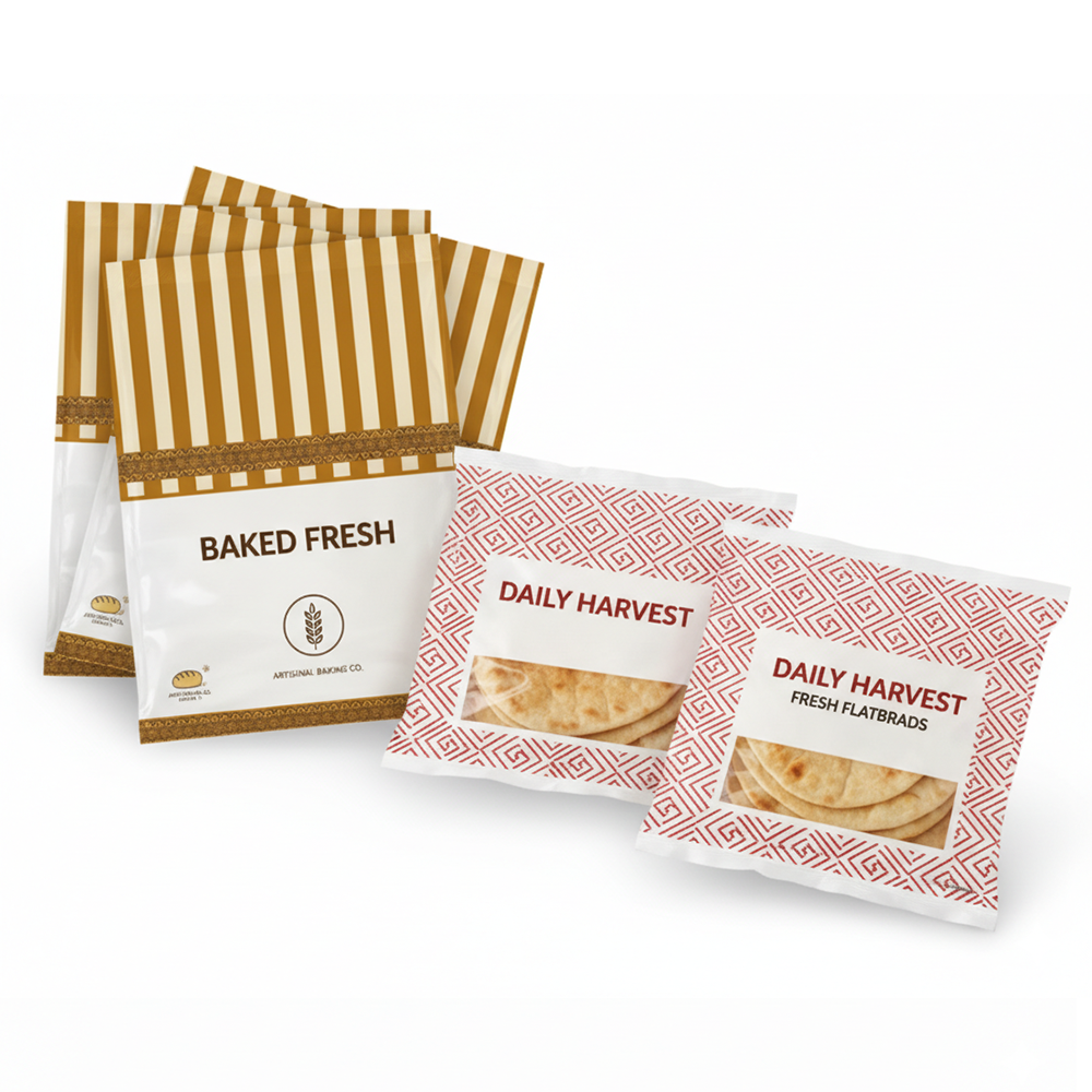 Kuboos Bags | Bakery & Bread Packaging Bags | Pita / Arabic Bread Bags – Customized Size & Design