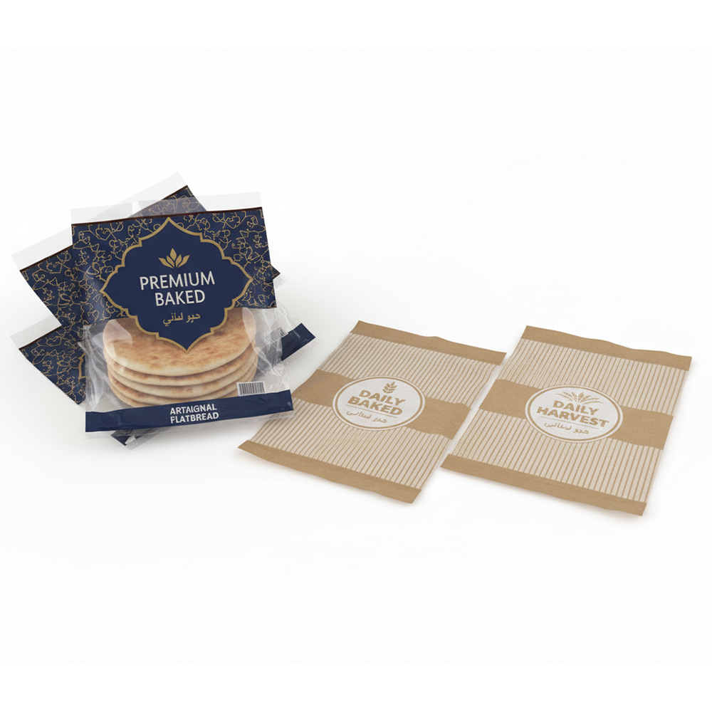 Kuboos Bags | Bakery & Bread Packaging Bags | Pita / Arabic Bread Bags – Customized Size & Design