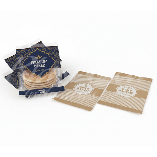 Kuboos Bags | Bakery & Bread Packaging Bags | Pita / Arabic Bread Bags – Customized Size & Design