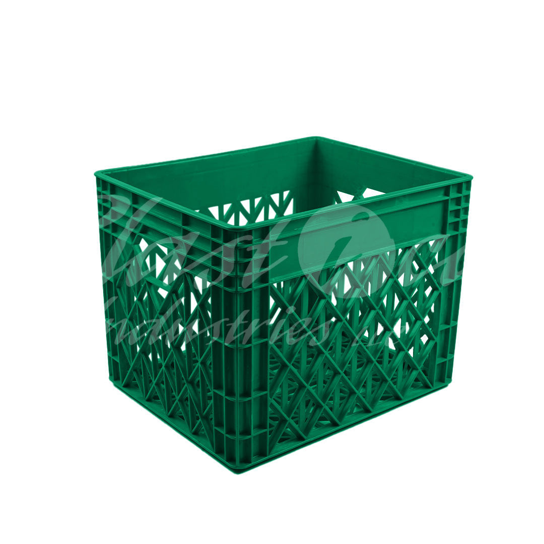 Plastic Storage Crate 400x320x300mm Stackable Food Grade Milk Crate Heavy Duty