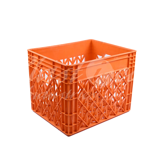 Plastic Storage Crate 400x320x300mm Stackable Food Grade Milk Crate Heavy Duty
