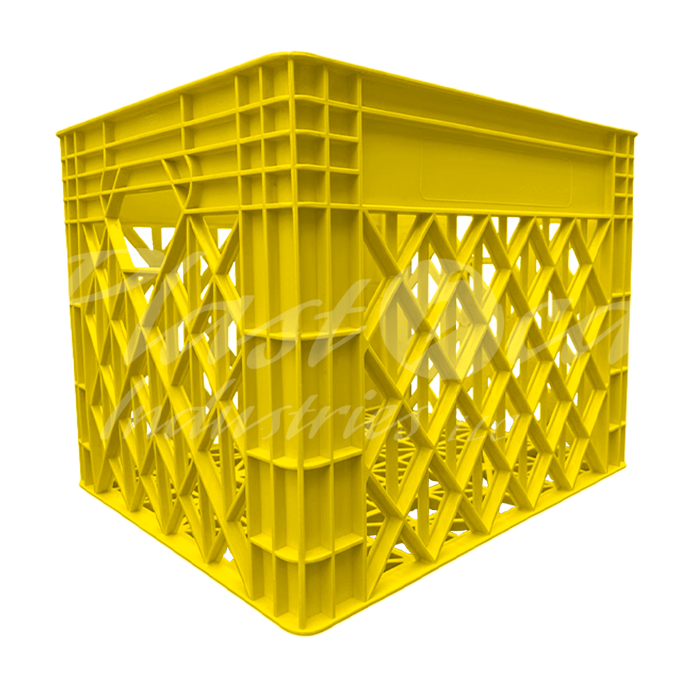 Plastic Storage Crate 400x320x300mm Stackable Food Grade Milk Crate Heavy Duty