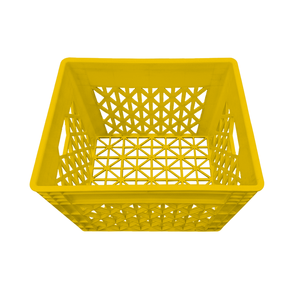 Plastic Storage Crate 400x320x300mm Stackable Food Grade Milk Crate Heavy Duty