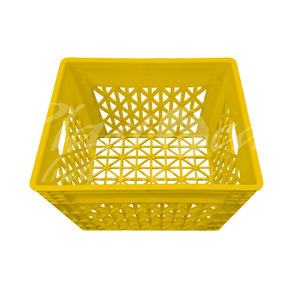 Plastic Storage Crate 400x320x300mm Stackable Food Grade Milk Crate Heavy Duty