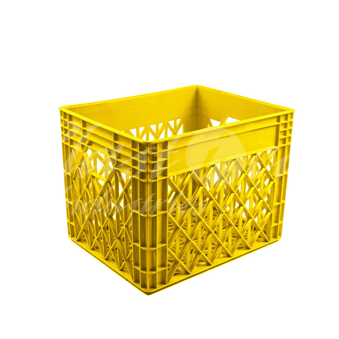 Plastic Storage Crate 400x320x300mm Stackable Food Grade Milk Crate Heavy Duty
