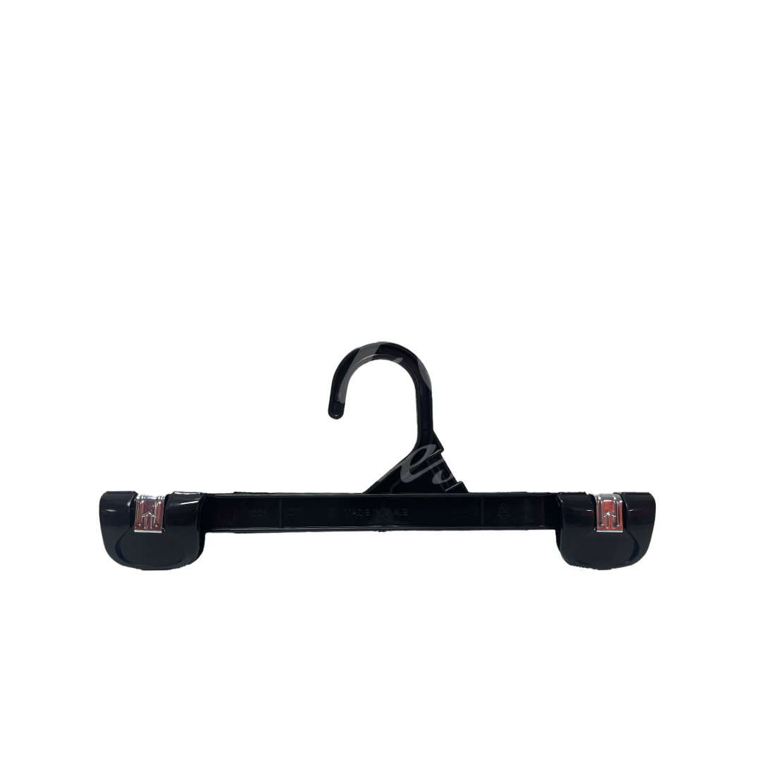 10 INCH PLASTIC BOTTOM HANGERS WITH METAL CLIPS 500 BOX - NB 1001