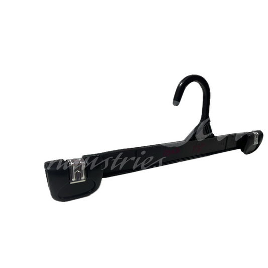 12 INCH PLASTIC BOTTOM HANGERS WITH METAL CLIPS 500 BOX - NB 1002