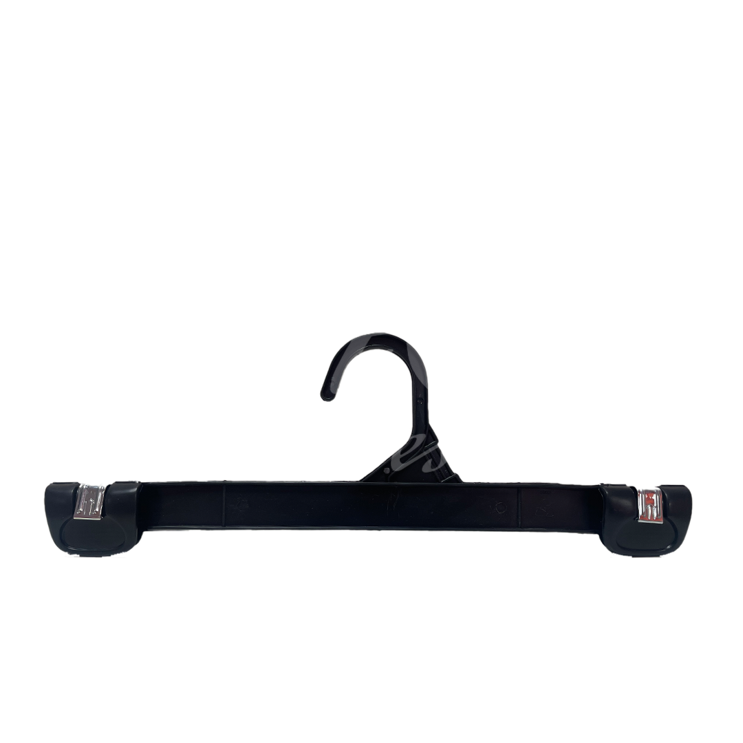 12 INCH PLASTIC BOTTOM HANGERS WITH METAL CLIPS 500 BOX - NB 1002