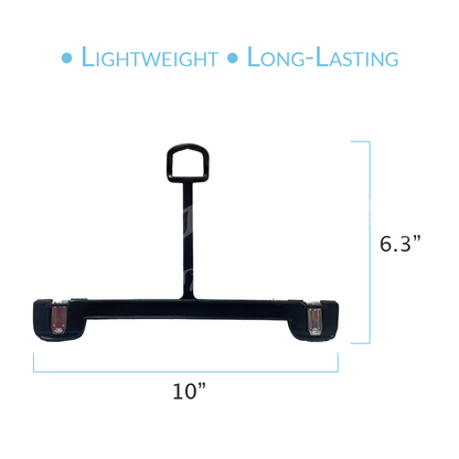 10 INCH PLASTIC BOTTOM HANGERS WITH LOOP & METAL CLIPS 500 BOX - NB 1100